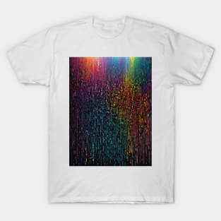 Multicolor binary code T-Shirt